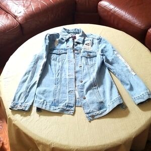 🥳 Host Pick 🥳 Boom Boom Jeans Total Destruction Oversized Denim Jacket